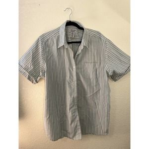 Vintage Cabin Creek Multicolor Striped Casual Button Down Shirt